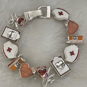 Nurse Themed Charm Bracelet